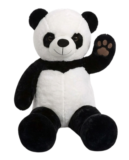 2 FT Cute Panda  – Black & White Plush Teddy Bear