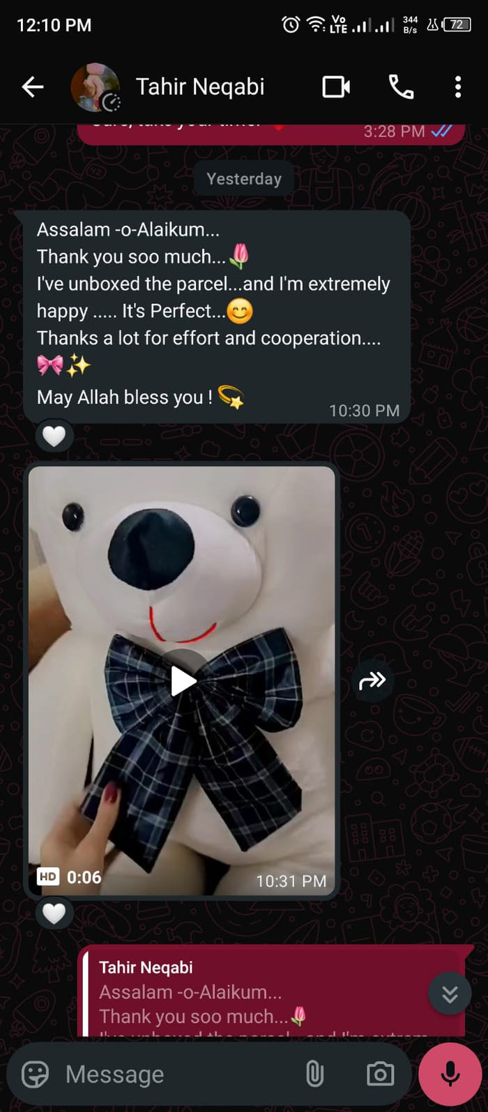 Customer review