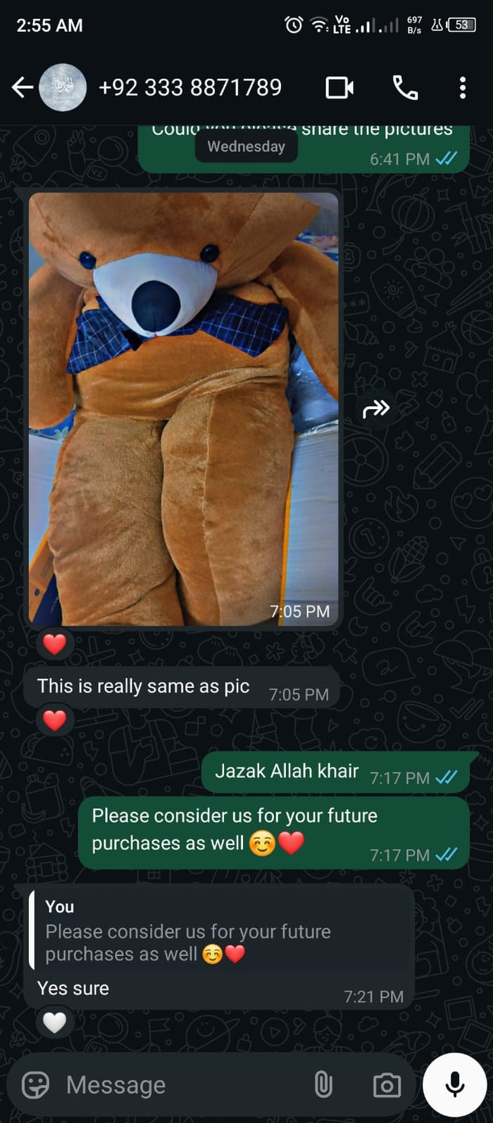 Customer review