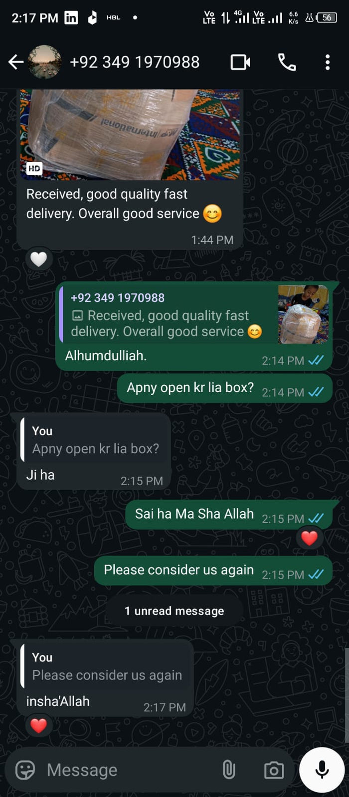 Customer review